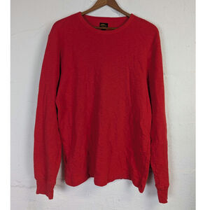 LL Bean Red Pullover Sweater Cotton Relaxed Cozy Classic Christmas Womens Large